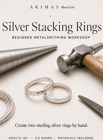 Silver Stacking Rings: ARIMAS Metal Lab Workshop