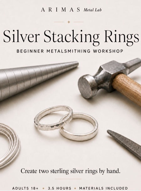 Silver Stacking Rings: ARIMAS Metal Lab Workshop