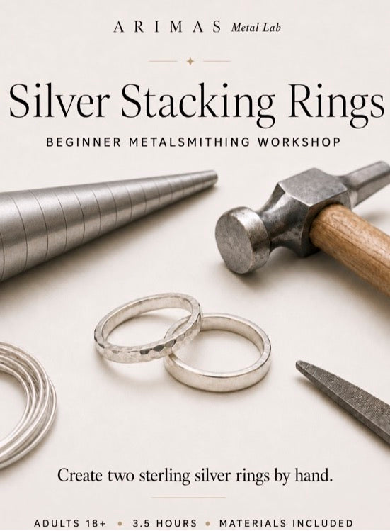 Silver Stacking Rings: ARIMAS Metal Lab Workshop