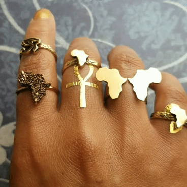 Africa Secret Message Finger Cuff - Arimas 